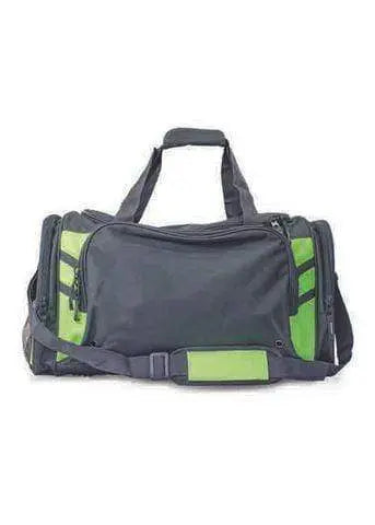 Aussie Pacific Active Wear Slate/Neon Green AUSSIE PACIFIC tasman sports bag tasman sports bag 4001